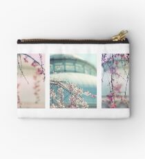 Greenhouse Blossoms Triptych Studio Pouch