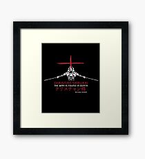 Christian Samurai Way is Found in Death Framed Print