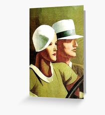 Dudovich Book Cover “Beautiful and The Damned” Greeting Card