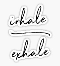 Inhale Exhale Yoga Sticker