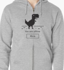 Offline Dinosaur Zipped Hoodie