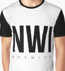 NWI - Norwich Airport Code Graphic T-Shirt