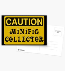 Caution Minifig Collector Sign Postcards