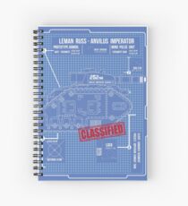 BLUEPRINT TEE - LEMAN RUSS 40K Spiral Notebook