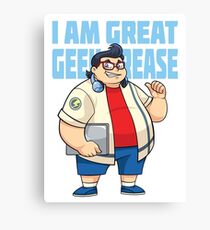 Great Geek Grease Canvas Print