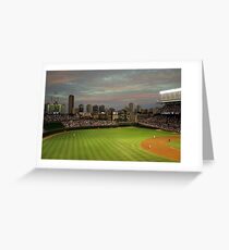 Wrigley Field at Dusk Greeting Card
