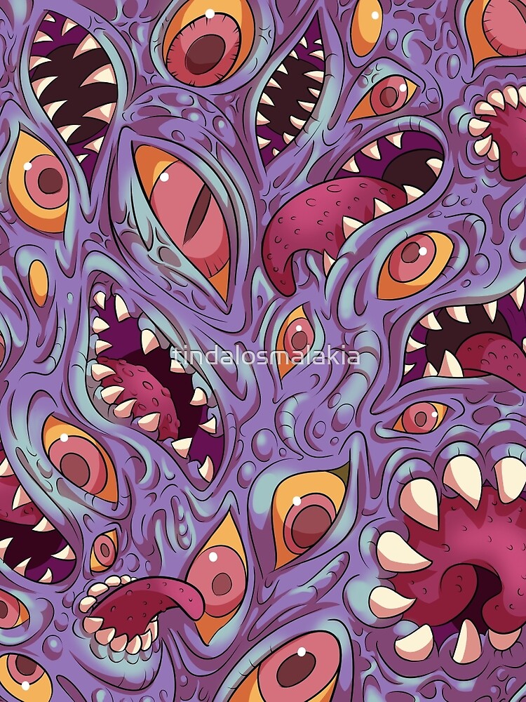 Lovecraftian Pattern T Shirt By Tindalosmalakia Redbubble