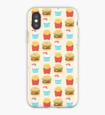 motif répété de copains burger Coque et skin iPhone