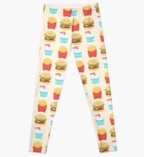 Burger Buddies Muster zu wiederholen Leggings