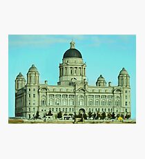 Port of Liverpool Building (Digital Art) Photographic Print
