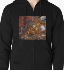 Rust Zipped Hoodie