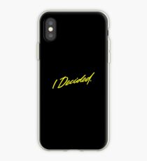 I Decided Embroidered Hoodie iPhone Case