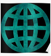 Green Globe Poster