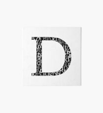 D Filled | Typography Art Board