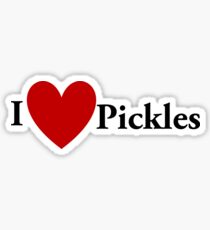I Heart Pickles Sticker