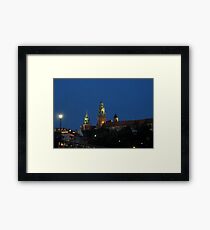 Wawel castle at night Framed Print