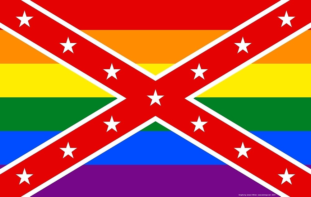 Confederategay Pride Flag By Dhasting Redbubble 