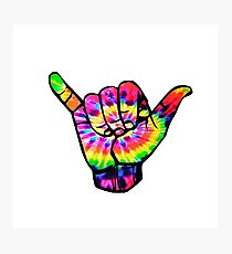 Hang Loose - rainbow tie dye Photographic Print