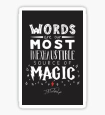 JK Rowling Magic Quote Sticker
