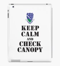 KEEP CALM AND CHECK CANOPY - 506TH AIRBORNE iPad Case/Skin