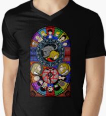 Fullmetal Alchemist Stained Glass Men's V-Neck T-Shirt