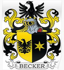 Becker Coat of Arms Poster