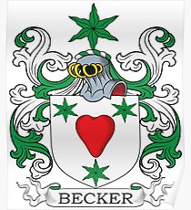 Becker Coat of Arms Poster