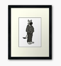 Bored dog Framed Print