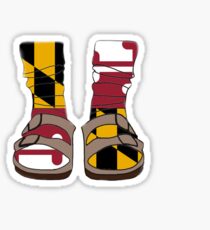 Maryland Flag Birkenstocks Sticker