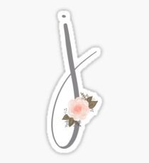 Floral Monogram J Sticker