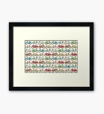 Bountiful Funky Vintage Bicycles! Framed Print