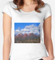 Sedona Mountains Women's Fitted Scoop T-Shirt