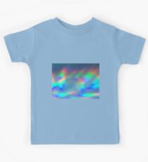 Erratic Rainbow on Blue Kids Tee