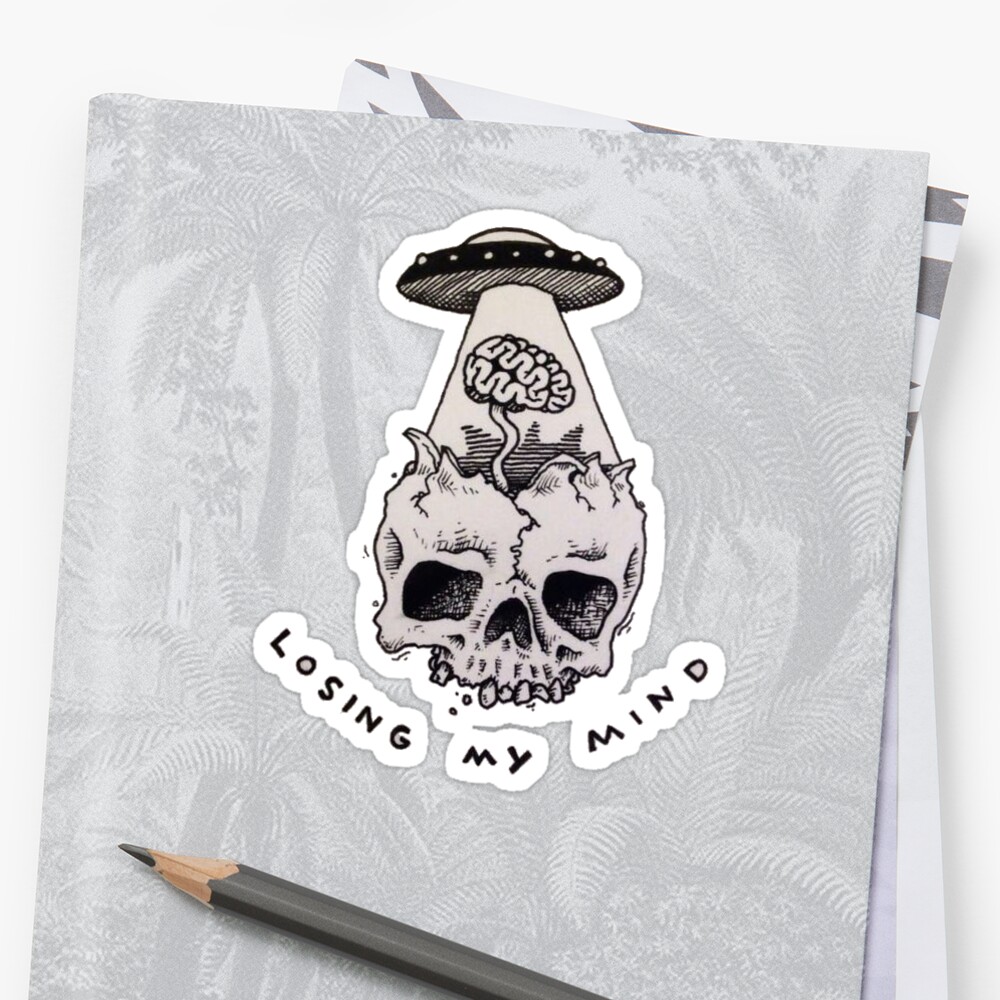 "losing my mind " Stickers by 666sarrah | Redbubble