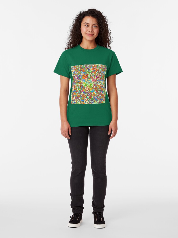 Alternate view of Hiding in butterflies Classic T-Shirt