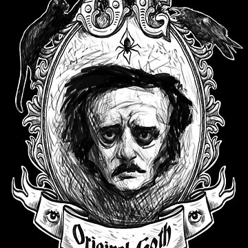 Artwork thumbnail, Original Goth Edgar Allan Poe by rudyfaber