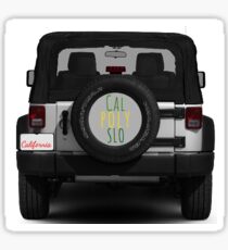 Cal Poly SLO jeep Sticker