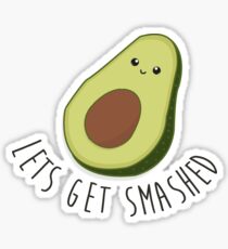 Lass uns zerschlagen werden - Avocado Sticker