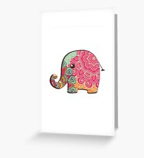 Elephant Graphic Tshirt Greeting Card