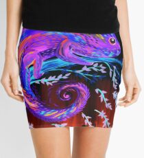 Chameleon at Night Mini Skirt