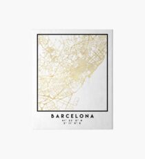 Lámina rígida BARCELONA ESPAÑA CITY STREET MAP ARTE