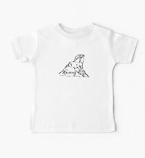Reining Slding Stop Black Baby Tee