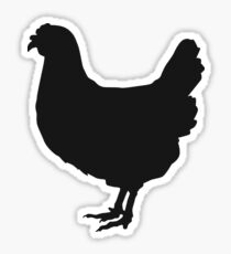 Chicken silhouette Sticker