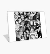 alex gaskarth collage b&w Laptop Skin
