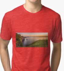 cliffs of moher sunset county clare ireland Tri-blend T-Shirt