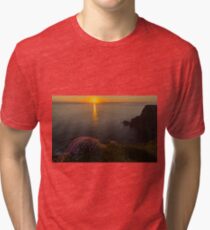 cliffs of moher sunset county clare ireland Tri-blend T-Shirt