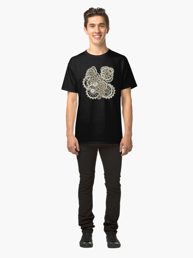 Alternate view of Steampunk Gears on your Gear No.2 Vintage Style Steampunk T-Shirts Classic T-Shirt
