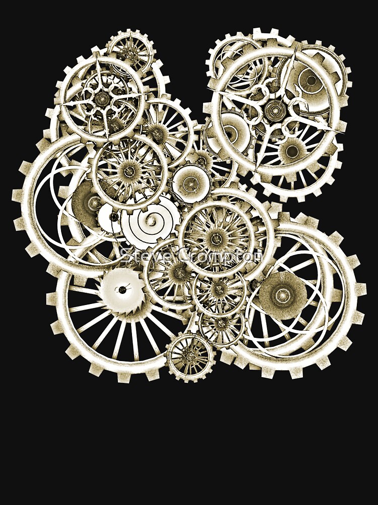 Steampunk Gears on your Gear No.2 Vintage Style Steampunk T-Shirts by SC001