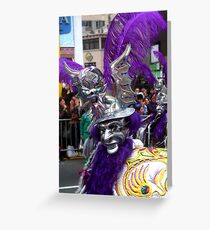 Folk Dancing Diablada Corso Wong Greeting Card