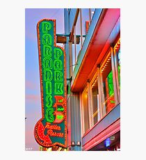 Paradise Park Nashville Sign Photographic Print